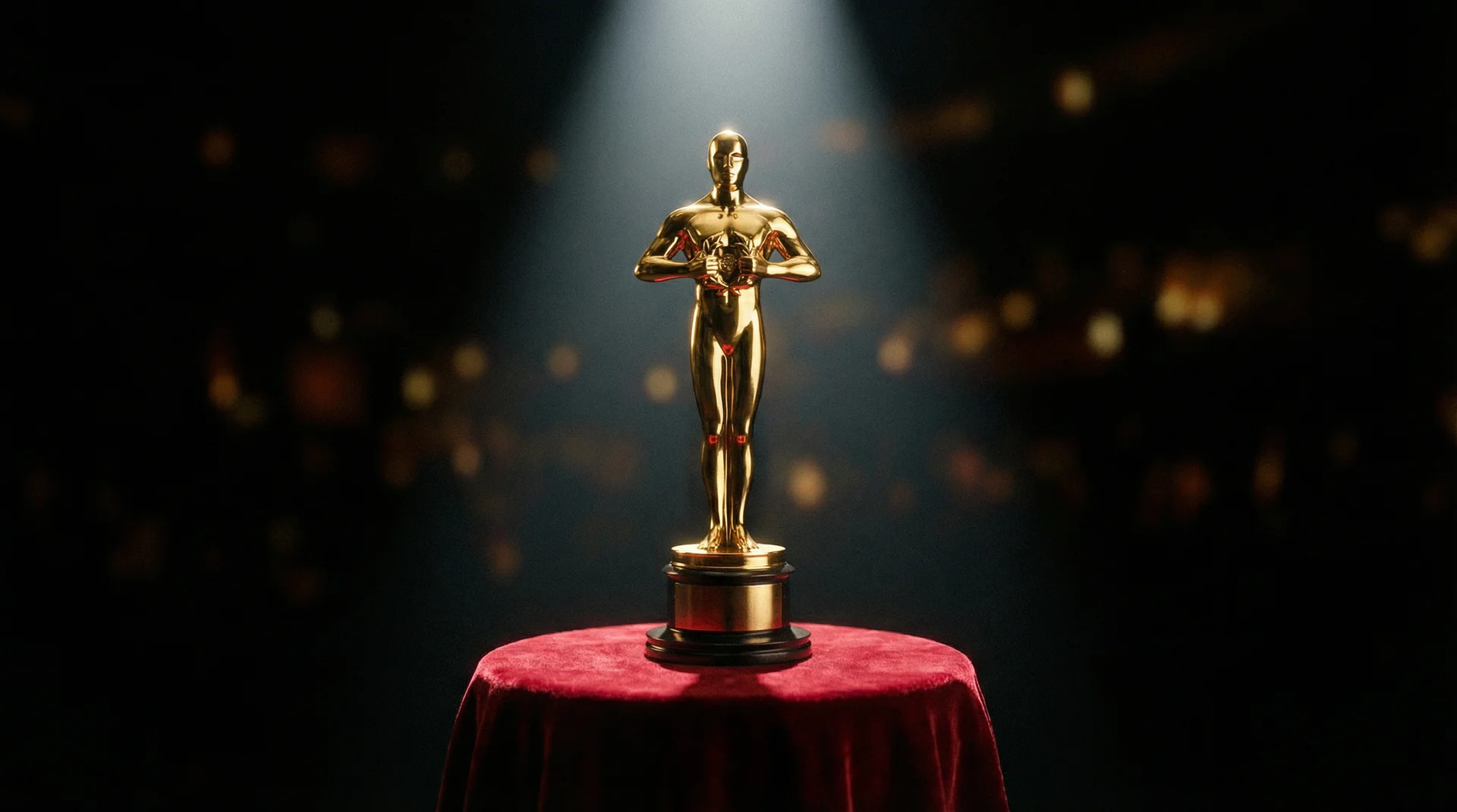 红桃视频 获奖影片荣誉展示，金色奖杯在聚光灯下熠熠生辉